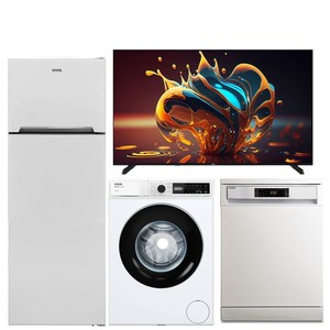 Vestel NF52101 Buzdolabı, CMI 96301 Çamaşır Makinesi, BM 4212 WIFI Bulaşık Makinesi ve 50U9630 50'' Televizyon Kampanyası